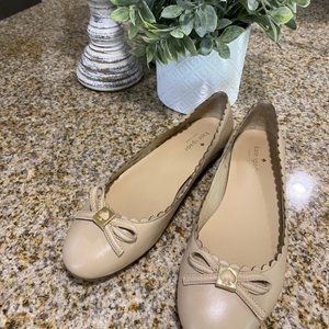 Kate Spade Nude Scalloped Flats